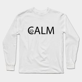 Calm being calm artistic design Long Sleeve T-Shirt